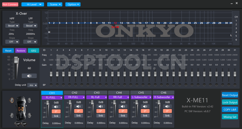 安桥OnkyoX-ME11电脑DSP调音软件下载