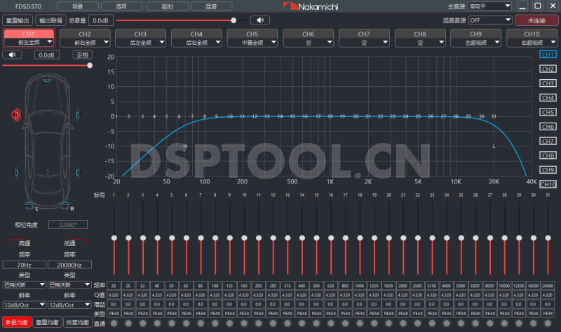 中道NakamichiFDSD370电脑DSP调音软件下载