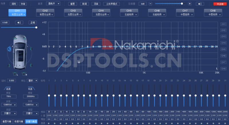 中道NakamichiNDS6831A-II电脑DSP调音软件下载