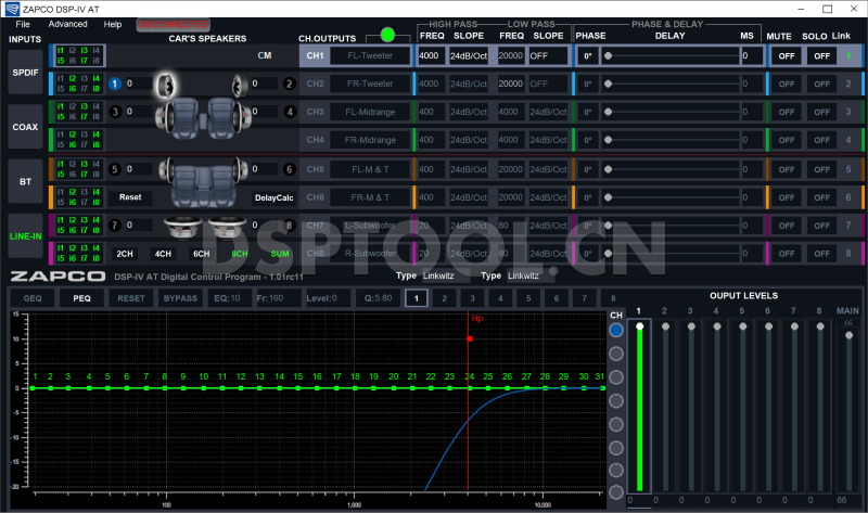 骇客ZAPCO Z8 IV IDSP电脑调音软件下载